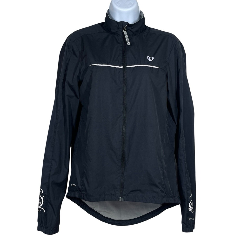 Pearl iZUMi Elite Lightweight Barrier Jacket Womens M Black Reflective Cycling